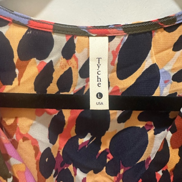 Tyche Colorful Abstract Pattern Dress - Picture 2 of 3